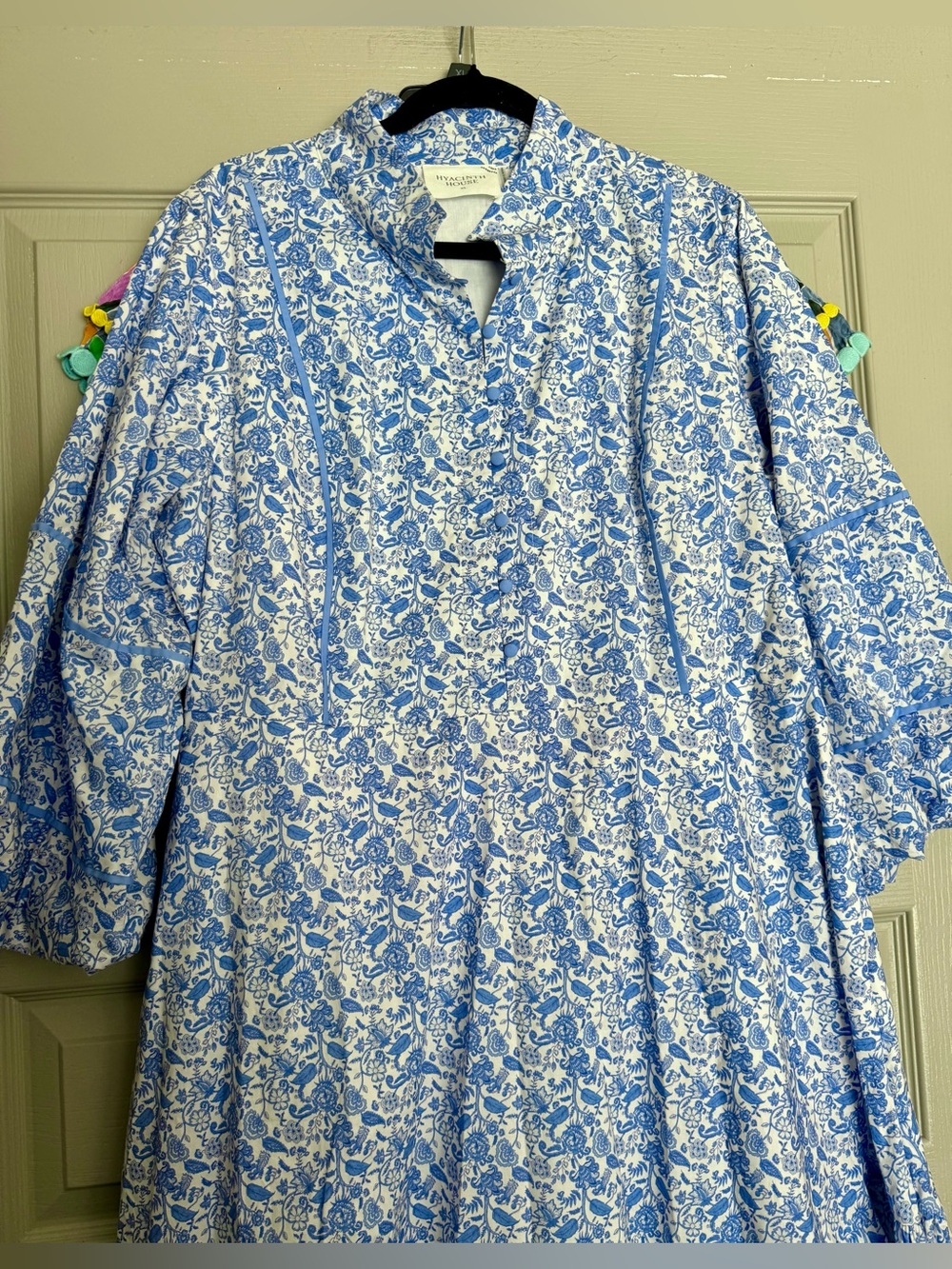 HYACINTH HOUSE Baby Blue Ditsy Floral Hillsborough Dress - Picture 4 of 8